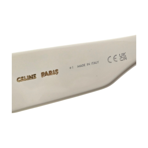Celine Cream Rectangular Sunglasses - Picture 4 of 7